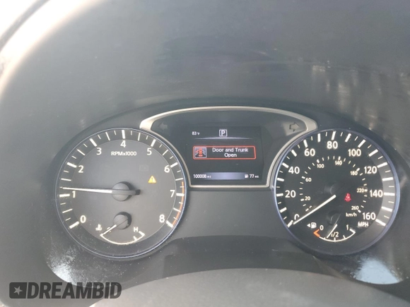 2017 Nissan Altima SR with VIN 1N4AL3AP1HC498041, listed as a Copart auction lot 51805135 with 100,008 mi miles and Salvage Title. Bid and sale history available at DreamBid. Image 9.