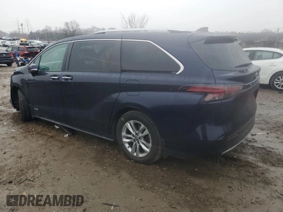 2021 Toyota Sienna Limited with VIN 5TDZRKEC9MS021251, listed as a Copart auction lot 85476524 with 133,263 mi miles and Salvage Title. Bid and sale history available at carsss.com. Image 2.