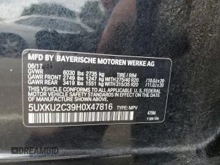 2017 BMW X6 xDrive35i z VIN 5UXKU2C39H0X47816, wystawiony jako Copart lot #53553385 z przebiegiem 123 036 mil mil oraz Szkoda całkowita • Salvage title. Historia ofert i sprzedaży dostępna na DreamBid. Obrazek 13.