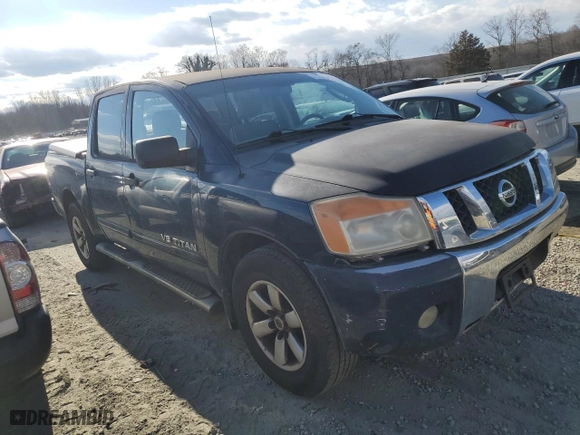 2008 Nissan Titan XE with VIN 1N6BA07D68N302516, listed as a Copart auction lot 42362115 with 225,388 mi miles and Salvage Title. Bid and sale history available at carsss.com. Image 4.