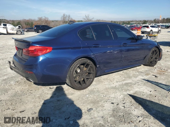 2020 BMW 5 Series 540i with VIN WBAJS1C08LCD15180, listed as a Copart auction lot 85655344 with 82,009 mi miles and Salvage title. Bid and sale history available at DreamBid. Image 3.