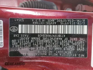2017 Toyota Camry XLE with VIN 4T1BF1FK1HU620426, listed as a Copart auction lot 48803515 with 91,499 mi miles and Clean Title. Bid and sale history available at carsss.com. Image 12.
