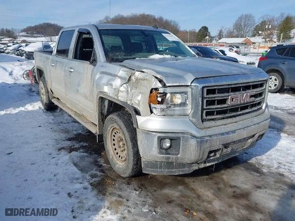2014 GMC Sierra 1500 SLE with VIN 3GTU2UEC8EG234203, listed as a IAAI auction lot 41412535 with 157,735 mi miles. Bid and sale history available at carsss.com. Image 1.
