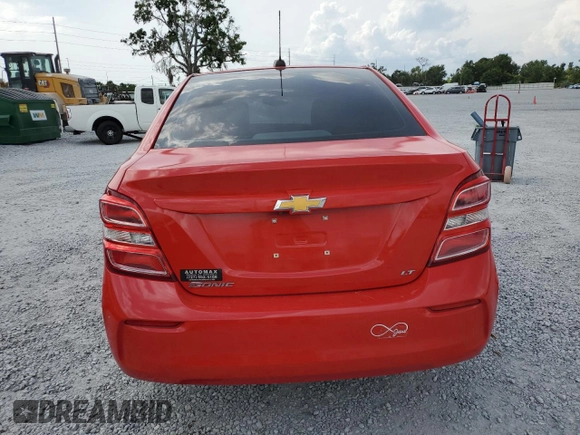 2020 Chevrolet Sonic LT with VIN 1G1JD5SB5L4141043, listed as a Copart auction lot 58984375 with 16,105 mi miles and Non repairable. Bid and sale history available at DreamBid. Image 6.