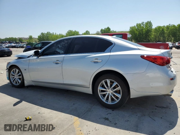 2015 Infiniti Q50 z VIN JN1BV7AR3FM414717, wystawiony jako Copart lot #58420545 z przebiegiem 79 393 mil mil oraz Szkoda całkowita • Salvage title. Historia ofert i sprzedaży dostępna na DreamBid. Obrazek 2.