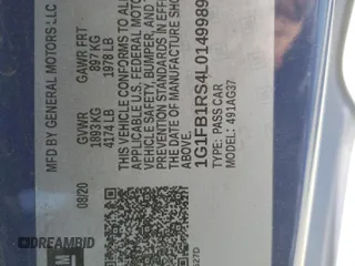 2020 Chevrolet Camaro 1LT z VIN 1G1FB1RS4L0149989, wystawiony jako Copart lot #53254415 z przebiegiem Nie podano mil oraz Szkoda całkowita • Salvage title. Historia ofert i sprzedaży dostępna na DreamBid. Obrazek 13.