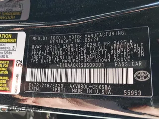 2025 Toyota Camry LE z VIN 4T1DAACK8SU509391, wystawiony jako IAAI lot #42133729 z przebiegiem 10 000 mil mil oraz . Historia ofert i sprzedaży dostępna na DreamBid. Obrazek 9.