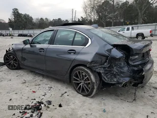 2020 BMW 3 Series 330i with VIN 3MW5R1J01L8B18727, listed as a Copart auction lot 48776375 with Not Provided miles and Salvage Title. Bid and sale history available at carsss.com. Image 2.