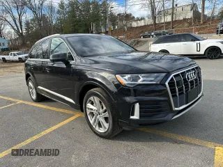 2021 Audi Q7 Premium Plus with VIN WA1LJAF78MD032627, listed as a Copart auction lot 50009015 with 128,942 mi miles and Clean title. Bid and sale history available at DreamBid. Image 4.