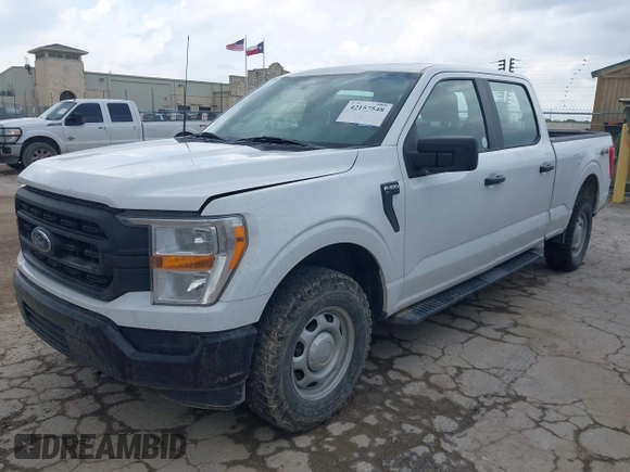 2022 Ford F-150 XL with VIN 1FTFW1E50NKE67093, listed as a IAAI auction lot 42157548 with 104,232 mi miles and . Bid and sale history available at DreamBid. Image 2.