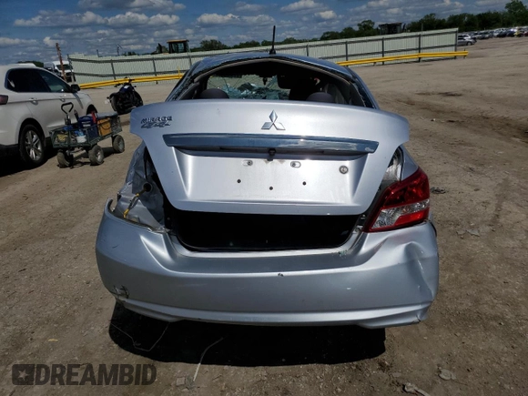 2020 Mitsubishi Mirage ES z VIN ML32F3FJ1LHF06232, wystawiony jako Copart lot #55280225 z przebiegiem Nie podano mil oraz Szkoda całkowita • Salvage title. Historia ofert i sprzedaży dostępna na DreamBid. Obrazek 6.