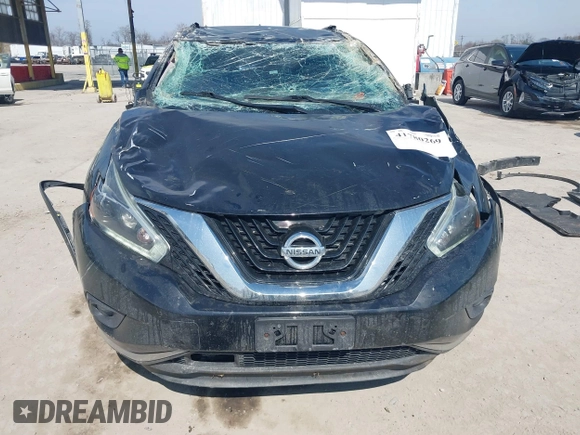 2018 Nissan Murano SV with VIN 5N1AZ2MG4JN116458, listed as a IAAI auction lot 41780269 with 157,587 mi miles and . Bid and sale history available at carsss.com. Image 12.