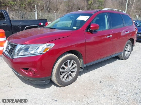 2015 Nissan Pathfinder Platinum with VIN 5N1AR2MM9FC661080, listed as a IAAI auction lot 41835390 with 122,999 mi miles. Bid and sale history available at carsss.com. Image 17.