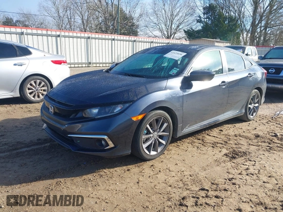 2019 Honda Civic Sedan EX with VIN 19XFC1F38KE003389, listed as a IAAI auction lot 41633696 with 77,825 mi miles. Bid and sale history available at carsss.com. Image 2.
