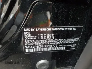 2014 BMW 7 Series 740Li xDrive with VIN WBAYF4C59ED281776, listed as a Copart auction lot 83563234 with 77,899 mi miles and Salvage Title. Bid and sale history available at carsss.com. Image 12.