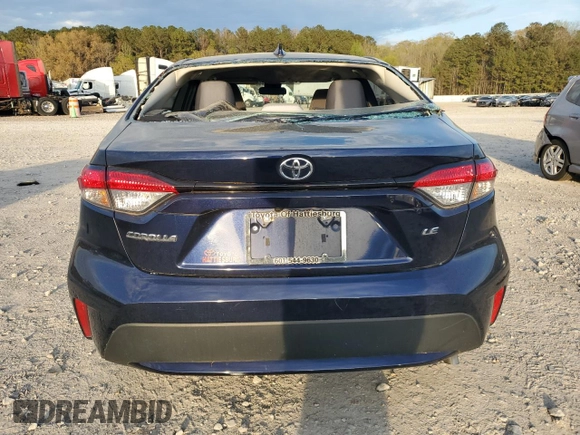 2021 Toyota Corolla LE with VIN 5YFEPMAE6MP230995, listed as a Copart auction lot 50618115 with 92,898 mi miles and Salvage Title. Bid and sale history available at carsss.com. Image 6.