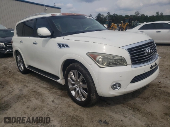 2013 Infiniti QX56 with VIN JN8AZ2NF2D9550468, listed as a Copart auction lot 67254674 with 138,193 mi miles and Clean Title. Bid and sale history available at carsss.com. Image 4.