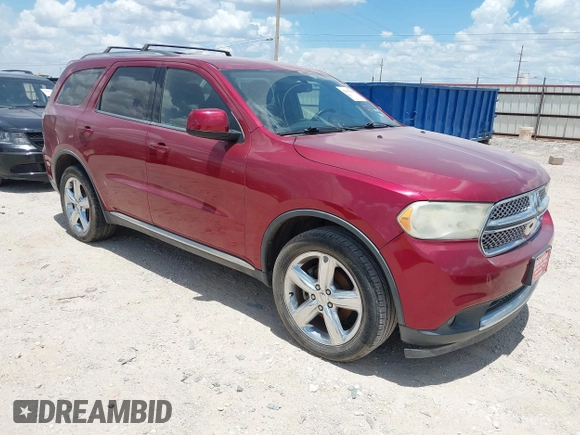 2013 Dodge Durango SXT with VIN 1C4RDHAG6DC683865, listed as a IAAI auction lot 42615546 with 113,545 mi miles and . Bid and sale history available at DreamBid. Image 1.