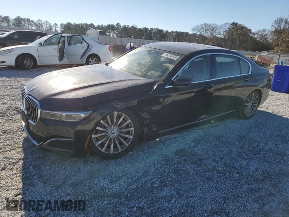 2020 BMW 7 Series 740i xDrive z VIN WBA7T4C06LGF97367, wystawiony jako Copart lot #85320674 z przebiegiem Nie podano mil oraz Szkoda całkowita • Salvage title. Historia ofert i sprzedaży dostępna na DreamBid. Obrazek 1.