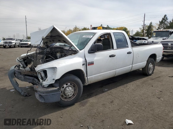 2009 Dodge Ram 2500 ST with VIN 3D7KR28T59G547871, listed as a Copart auction lot 75683534 with 75,608 mi miles and Salvage Title. Bid and sale history available at carsss.com. Image 1.