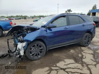 2023 Chevrolet Equinox RS z VIN 3GNAXMEG7PS143843, wystawiony jako Copart lot #57352815 z przebiegiem Nie podano mil oraz Nie do naprawy • Non repairable. Historia ofert i sprzedaży dostępna na DreamBid. Obrazek 1.