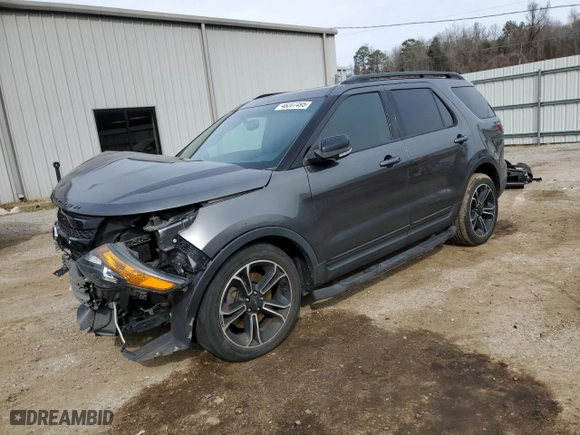 2015 Ford Explorer Sport with VIN 1FM5K8GT8FGC51133, listed as a Copart auction lot 48207495 with 126,145 mi miles and Salvage Title. Bid and sale history available at carsss.com. Image 1.