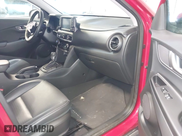 2021 Hyundai Kona Limited with VIN KM8K33A56MU601001, listed as a IAAI auction lot 41376076 with 33,169 mi miles. Bid and sale history available at carsss.com. Image 5.