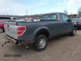 2010 Ford F-150 XL with VIN 1FTMF1C8XAKA97981, listed as a IAAI auction lot 41823694 with 123,028 mi miles. Bid and sale history available at carsss.com. Image 4.
