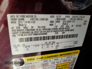 2021 Ford Expedition Max XLT z VIN 1FMJK1HT7MEA80095, wystawiony jako Copart lot #44702785 z przebiegiem 65 348 mil mil oraz Szkoda całkowita • Salvage title. Historia ofert i sprzedaży dostępna na DreamBid. Obrazek 13.
