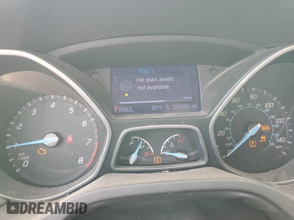 2013 Ford Focus SE with VIN 1FADP3F23DL208259, listed as a Copart auction lot 62009465 with 218,363 mi miles and Salvage title. Bid and sale history available at DreamBid. Image 9.