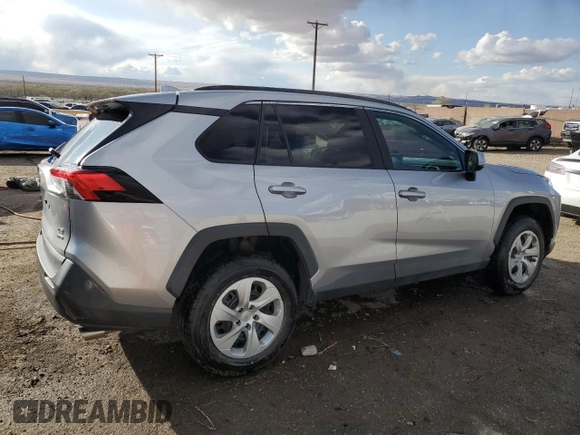 2021 Toyota RAV4 LE with VIN 2T3G1RFV7MC233203, listed as a Copart auction lot 49264545 with 45,183 mi miles and Salvage Title. Bid and sale history available at carsss.com. Image 3.
