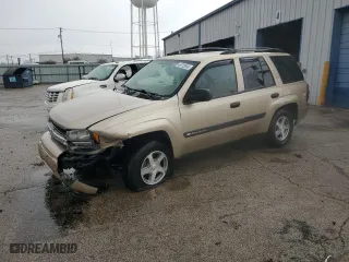 2004 Chevrolet TrailBlazer LT with VIN 1GNDS13S742371222, listed as a Copart auction lot 49703555 with 108,558 mi miles and Salvage Title. Bid and sale history available at carsss.com. Image 1.