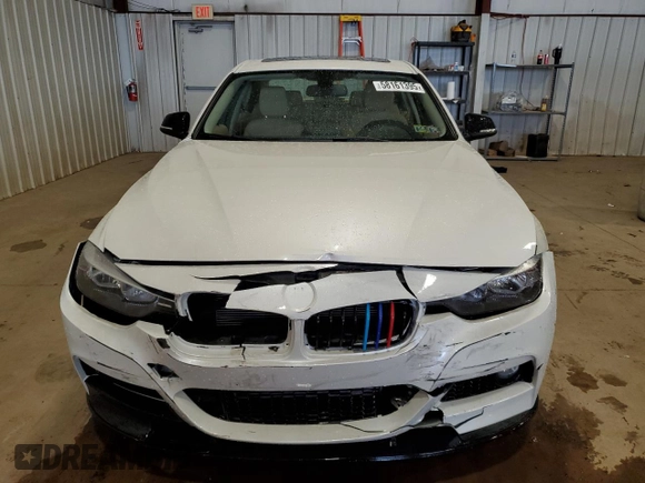 2015 BMW 3 Series 328i with VIN WBA3A5C58FF607345, listed as a Copart auction lot 58161395 with 33,011 mi miles and Salvage title. Bid and sale history available at DreamBid. Image 5.
