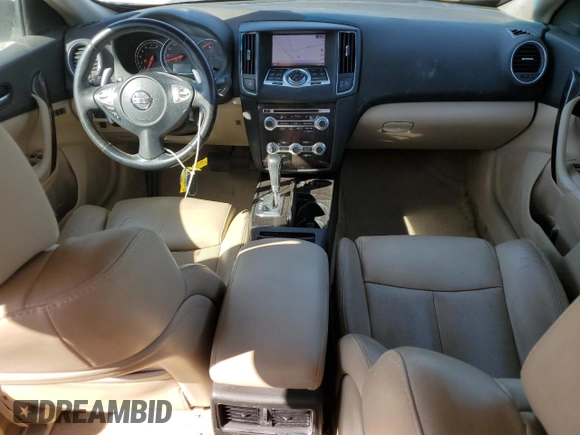 2012 Nissan Maxima SV with VIN 1N4AA5AP8CC864023, listed as a Copart auction lot 49974385 with 266,031 mi miles and Salvage title. Bid and sale history available at DreamBid. Image 8.