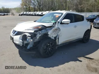 2015 Nissan Juke S with VIN JN8AF5MV5FT555169, listed as a Copart auction lot 54141895 with 122,962 mi miles and Salvage Title. Bid and sale history available at DreamBid. Image 1.