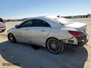 2014 Mercedes-Benz CLA-Class CLA 45 AMG with VIN WDDSJ5CB0EN060151, listed as a Copart auction lot 43410995 with 44,814 mi miles and Salvage Title. Bid and sale history available at carsss.com. Image 2.