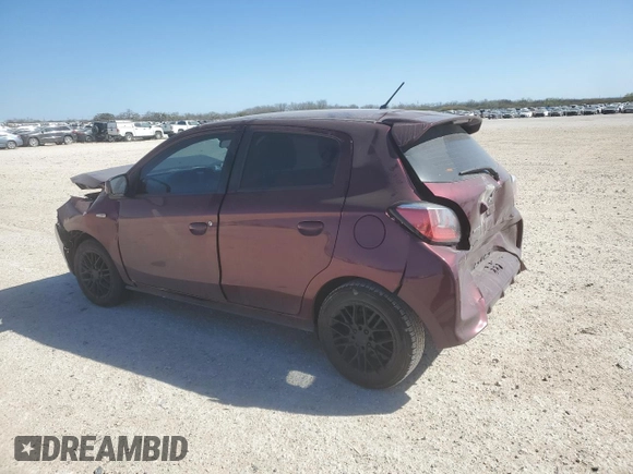 2021 Mitsubishi Mirage ES with VIN ML32AUHJ2MH002238, listed as a Copart auction lot 48550495 with 60,898 mi miles and Salvage title. Bid and sale history available at DreamBid. Image 2.