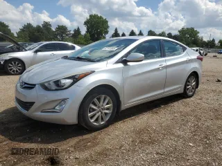 2015 Hyundai Elantra SE with VIN 5NPDH4AE6FH608760, listed as a Copart auction lot 62191865 with 107,253 mi miles and Salvage title. Bid and sale history available at DreamBid. Image 1.