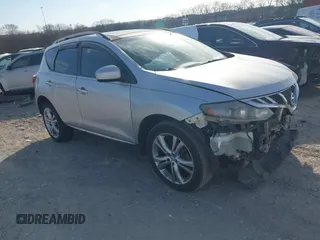 2013 Nissan Murano SV with VIN JN8AZ1MW2DW300287, listed as a IAAI auction lot 41668331 with 71,099 mi miles. Bid and sale history available at carsss.com. Image 1.