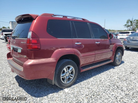 2008 Lexus GX 470 with VIN JTJBT20X080171610, listed as a Copart auction lot 53838535 with 194,826 mi miles and Clean Title. Bid and sale history available at carsss.com. Image 3.