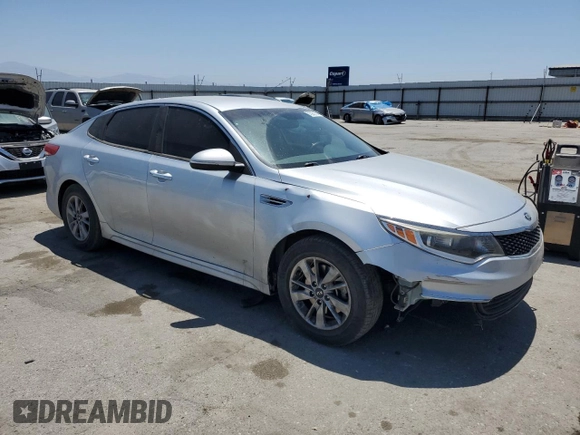 2018 Kia Optima S with VIN 5XXGT4L37JG197736, listed as a Copart auction lot 57527615 with 70,204 mi miles and Salvage title. Bid and sale history available at DreamBid. Image 4.