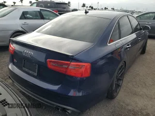 2014 Audi S6 Prestige with VIN WAUF2AFC3EN004451, listed as a Copart auction lot 76411334 with 0 mi miles and Salvage Title. Bid and sale history available at carsss.com. Image 6.