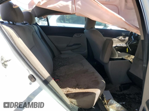2013 Honda Civic LX with VIN 2HGFB2F51DH561099, listed as a Copart auction lot 51864645 with Not Provided miles and Non Repairable. Bid and sale history available at DreamBid. Image 10.