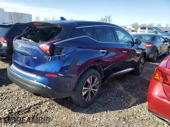 2020 Nissan Murano S with VIN 5N1AZ2AS7LN163317, listed as a Copart auction lot 51259455 with 72,923 mi miles and Salvage Title. Bid and sale history available at DreamBid. Image 3.