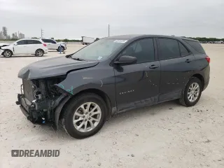 2020 Chevrolet Equinox LS z VIN 2GNAXHEV0L6177864, wystawiony jako Copart lot #52616125 z przebiegiem 63 729 mil mil oraz Szkoda całkowita • Salvage title. Historia ofert i sprzedaży dostępna na DreamBid. Obrazek 1.