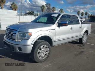 2014 Ford F-150 XL with VIN 1FTFW1ET8EFB76414, listed as a IAAI auction lot 41526371 with 150,272 mi miles. Bid and sale history available at carsss.com. Image 2.