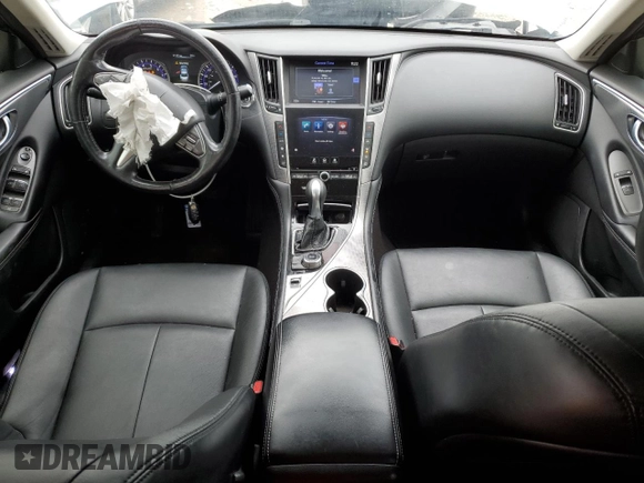 2015 Infiniti Q50 Premium with VIN JN1BV7AR8FM414003, listed as a Copart auction lot 54315965 with 102,596 mi miles and Non Repairable. Bid and sale history available at carsss.com. Image 8.