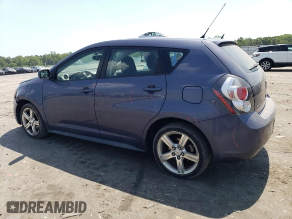 2009 Pontiac Vibe 1SB with VIN 5Y2SP67039Z431857, listed as a Copart auction lot 62357425 with 104,786 mi miles and Salvage title. Bid and sale history available at DreamBid. Image 2.