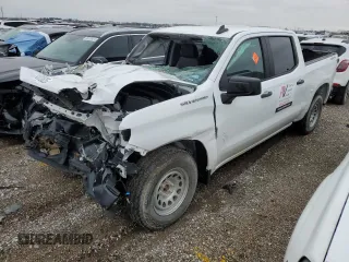 2021 Chevrolet Silverado 1500 Work Truck with VIN 3GCUYAEF8MG353665, listed as a Copart auction lot 45312625 with 17,752 mi miles and Non Repairable. Bid and sale history available at DreamBid. Image 1.