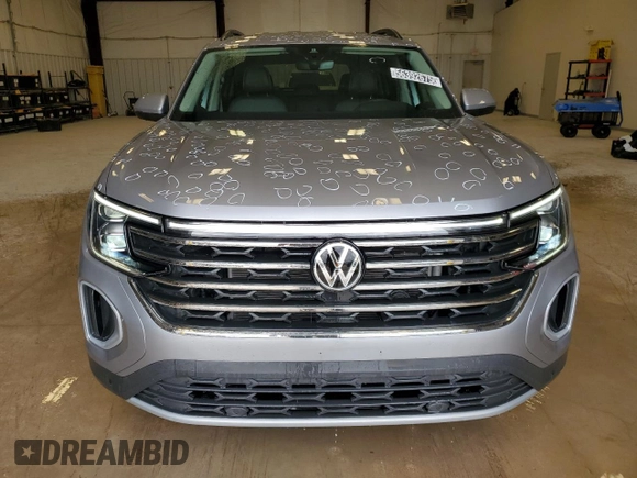 2025 Volkswagen Atlas SE with VIN 1V2WR2CA7SC503945, listed as a Copart auction lot 56392675 with 6,829 mi miles and Clean title. Bid and sale history available at DreamBid. Image 5.